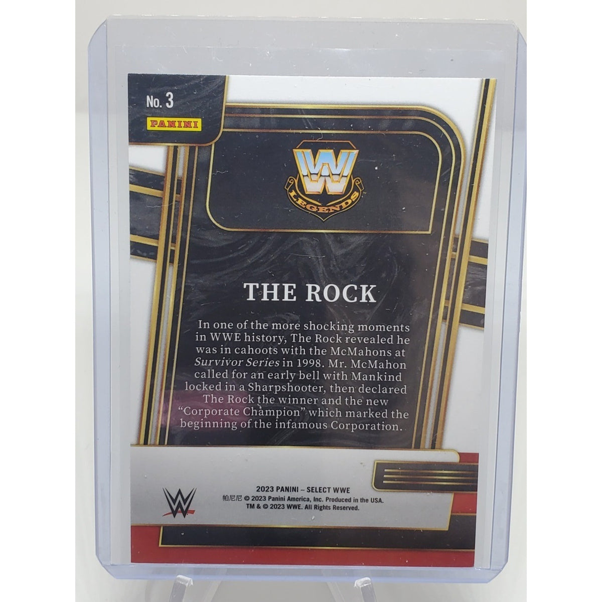 2023 Panini Select WWE - And New! The Rock #3