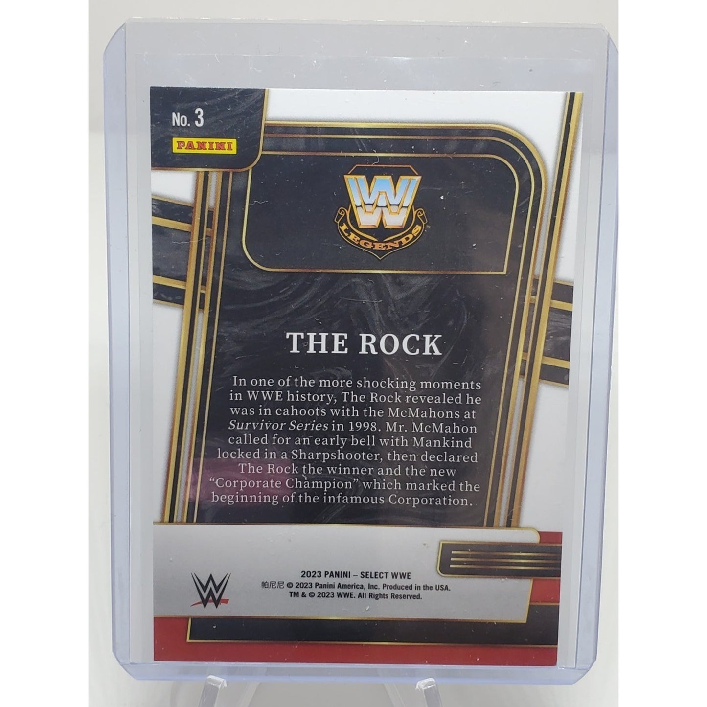 2023 Panini Select WWE - And New! The Rock #3