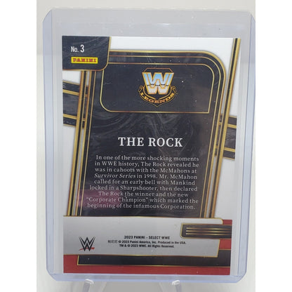 2023 Panini Select WWE - And New! The Rock #3
