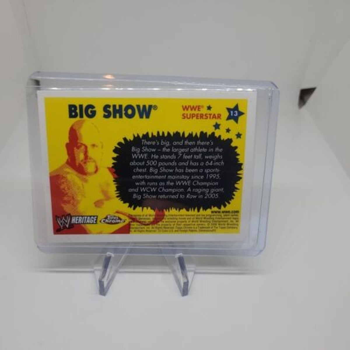 Topps 2006 WWE Topps Heritage Chrome Big Show #13 Wrestling Card WWF WCW AEW