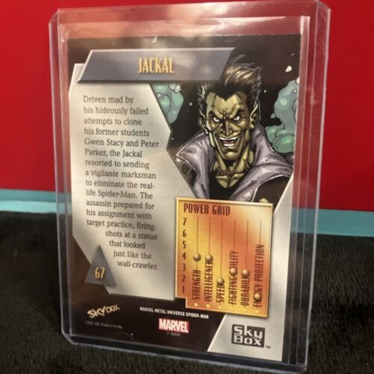 Marvel Metal Universe Spider-Man Light FX Gold #67 Jackal 2021