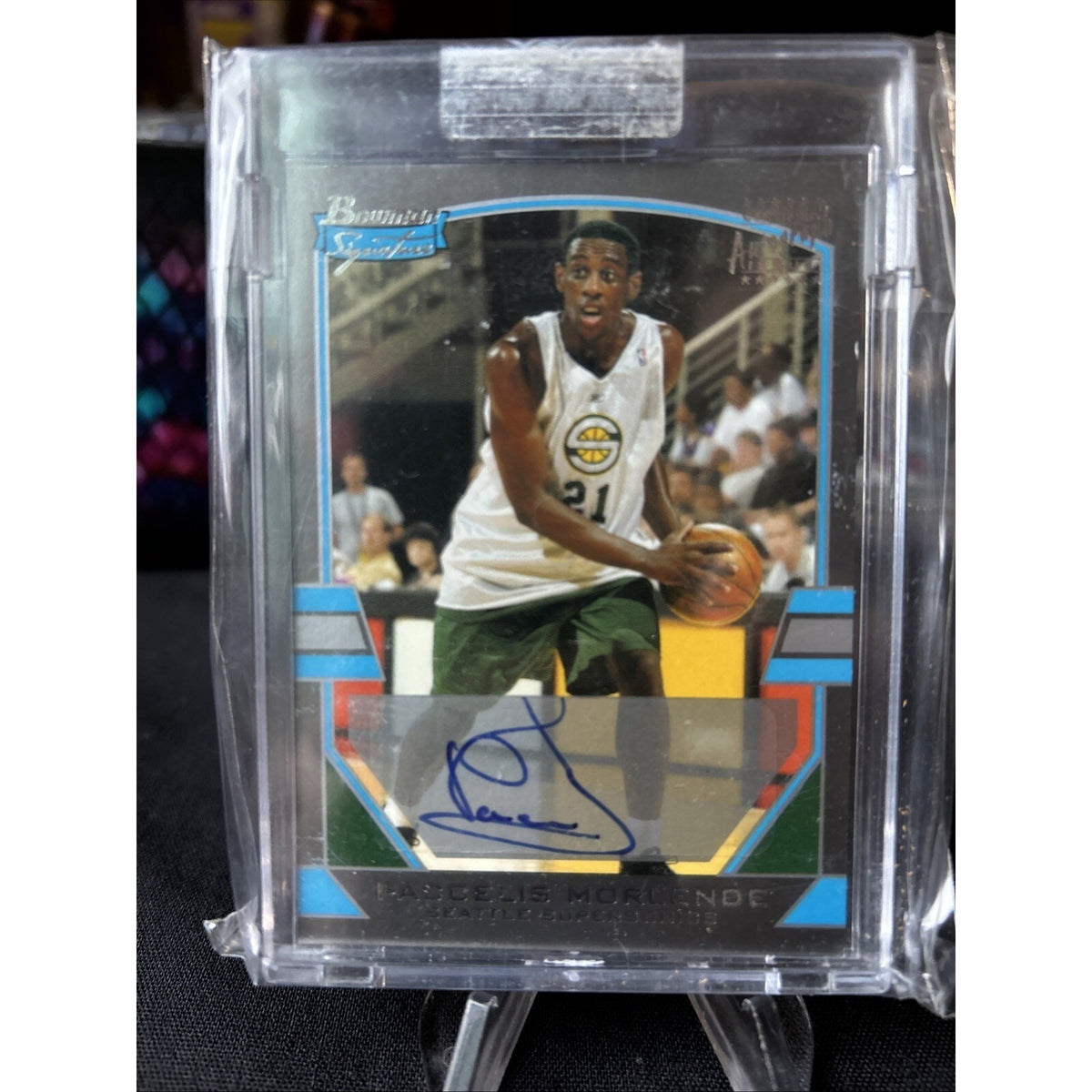 2003 BOWMAN SIGNATURE PACCELIS MORLENDE SIGNED BASKETBALL CARD Sealed /249