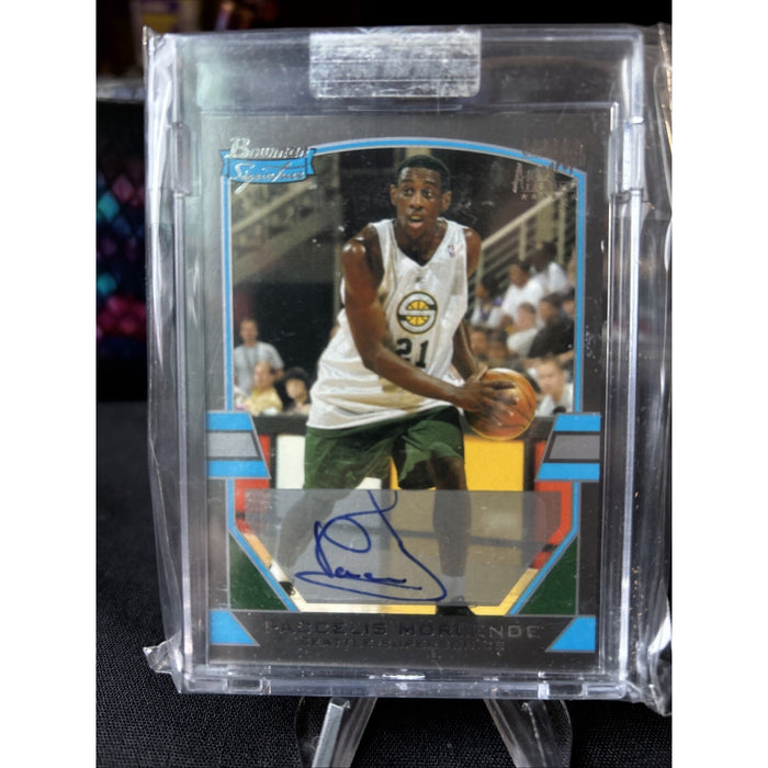 2003 BOWMAN SIGNATURE PACCELIS MORLENDE SIGNED BASKETBALL CARD Sealed /249