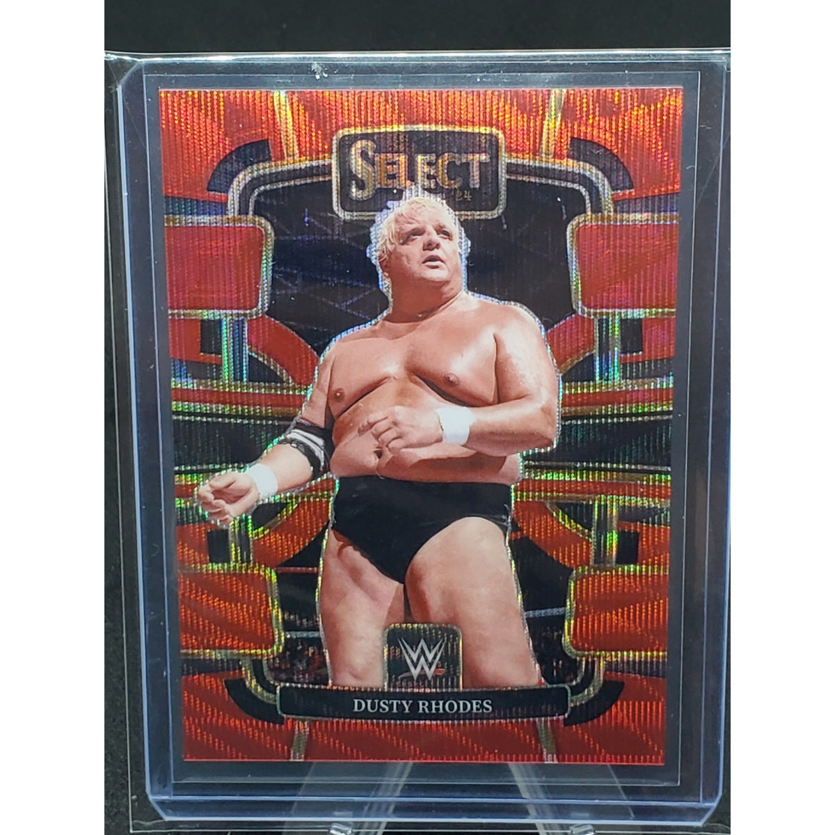 2024 Panini Select WWE Dusty Rhodes /99 Red Wave Prizm Concourse #1