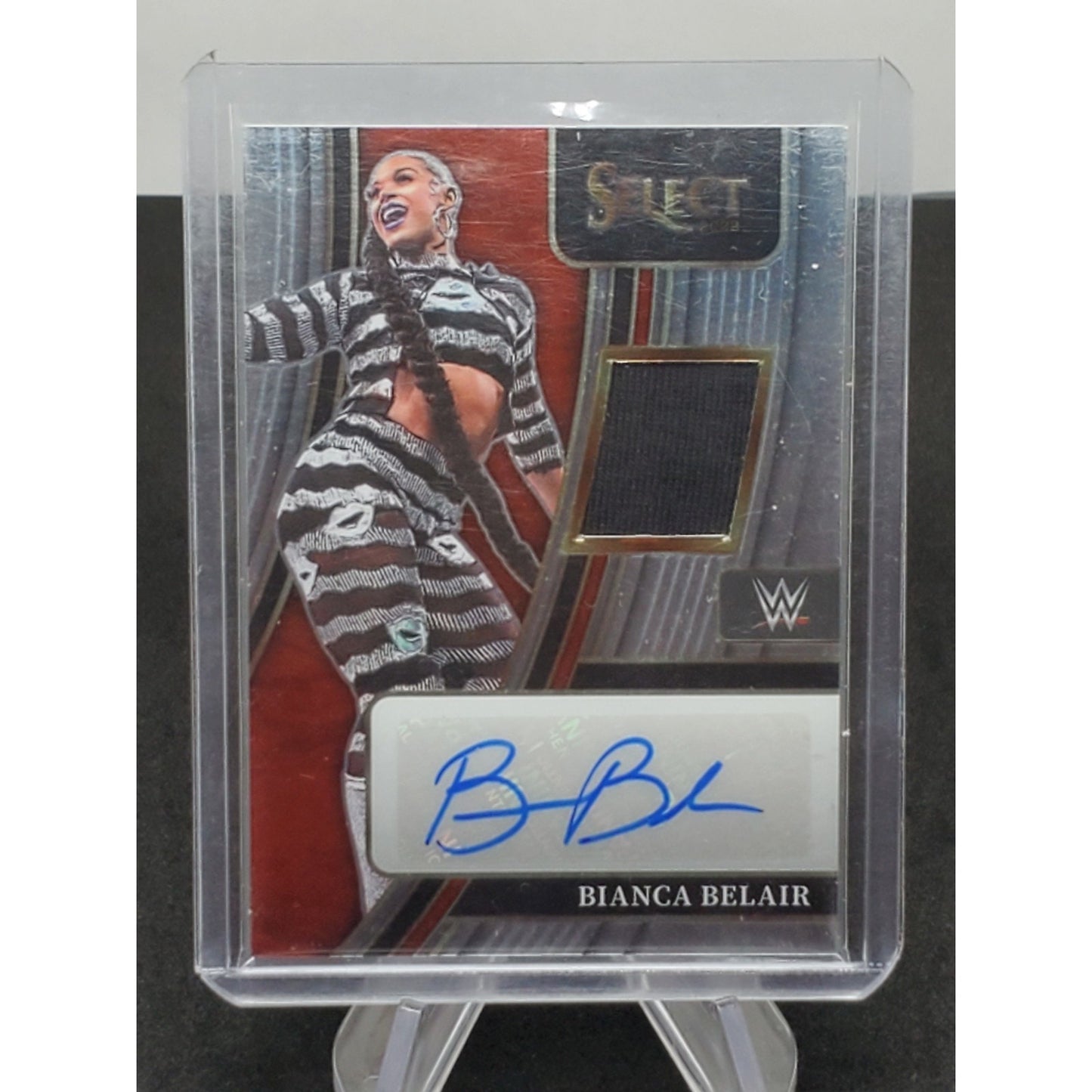 2022 Panini Select WWE Bianca Belair Relic Memorabilia AUTO Autograph /199