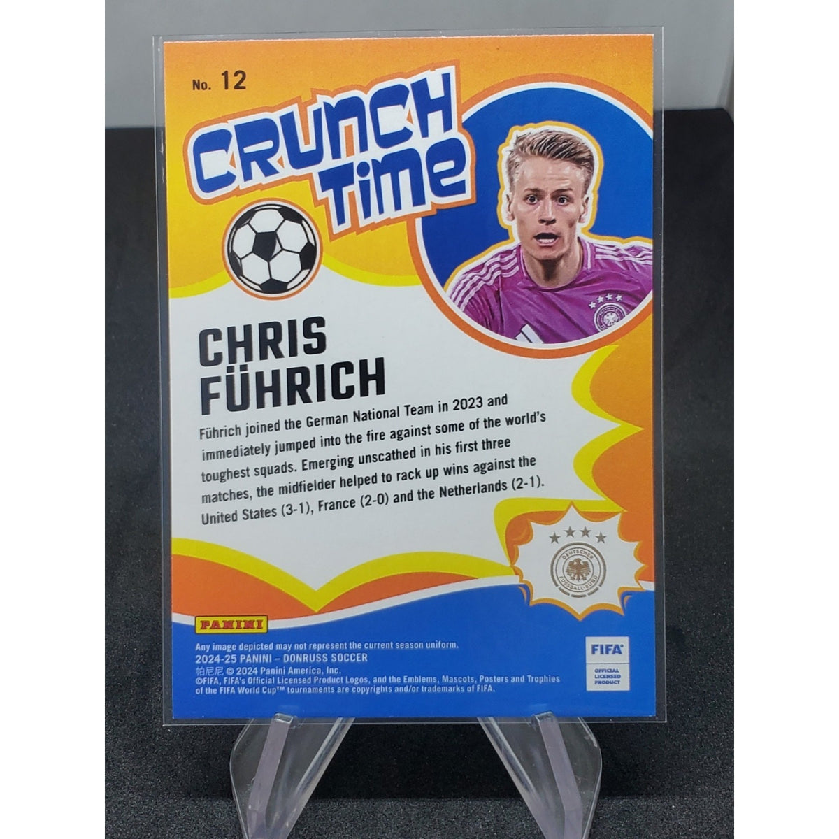 2024-25 Panini Donruss Fifa - Crunch Time Chris Fuhrich #12 Red