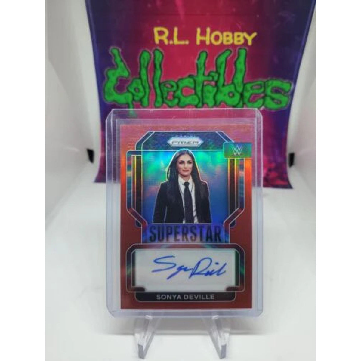 2022 Prizm WWE Sonya Deville Red Prizm Superstar Autograph Auto #02/99