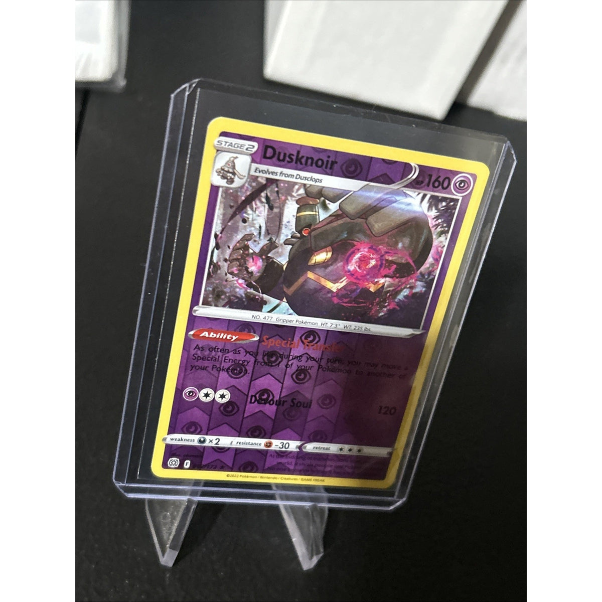Pokemon TCG Dusknoir Sword & Shield: Brilliant Stars 062/172 Reverse Holo NM/M
