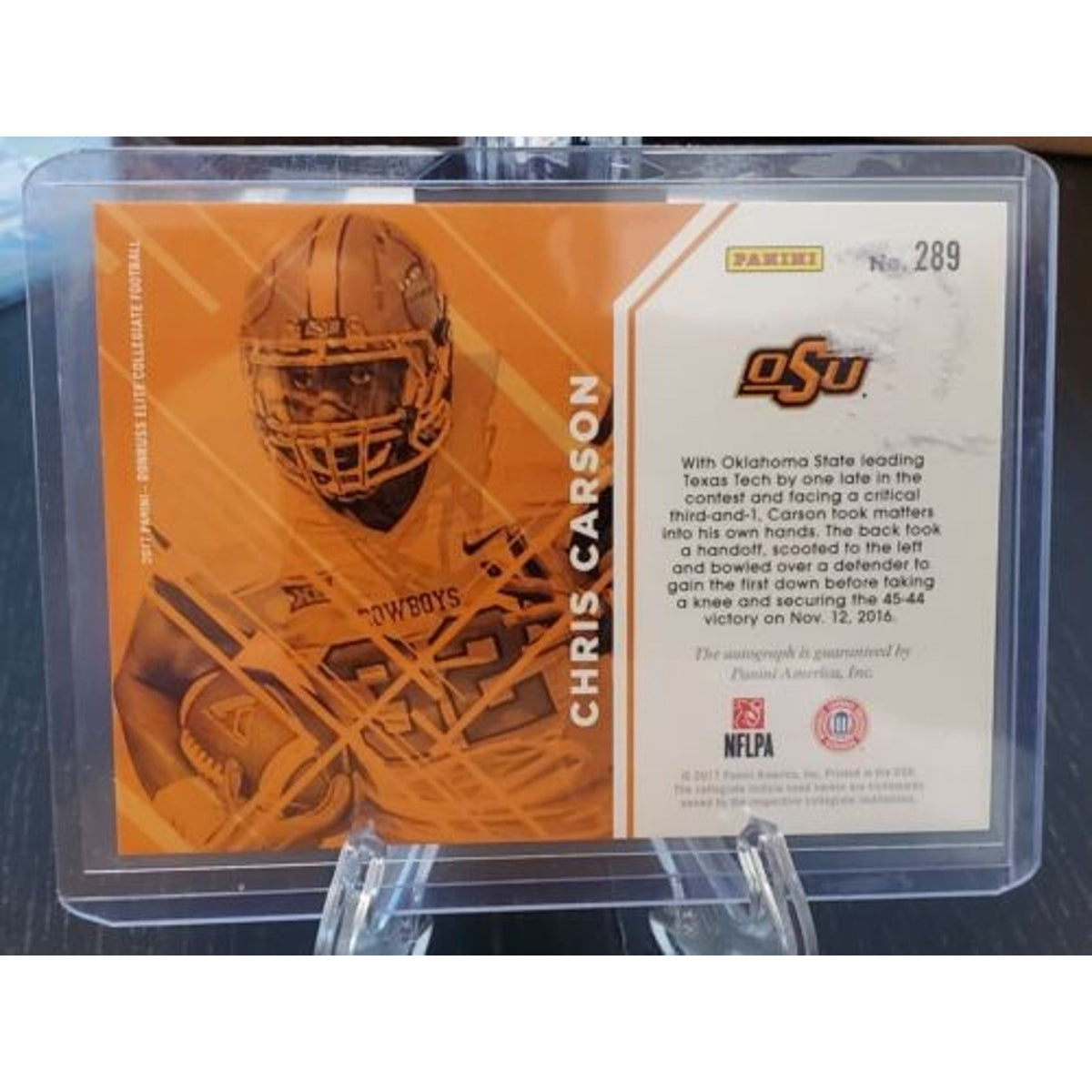 Rookie RC Auto Autograph Cowboys 2017 Donruss Elite Collegiate Chris Carson
