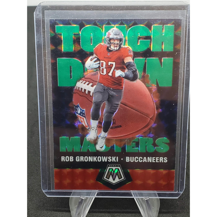2020 Panini Mosaic - Touchdown Masters Rob Gronkowski #TM9 Green Mosaic Prizm