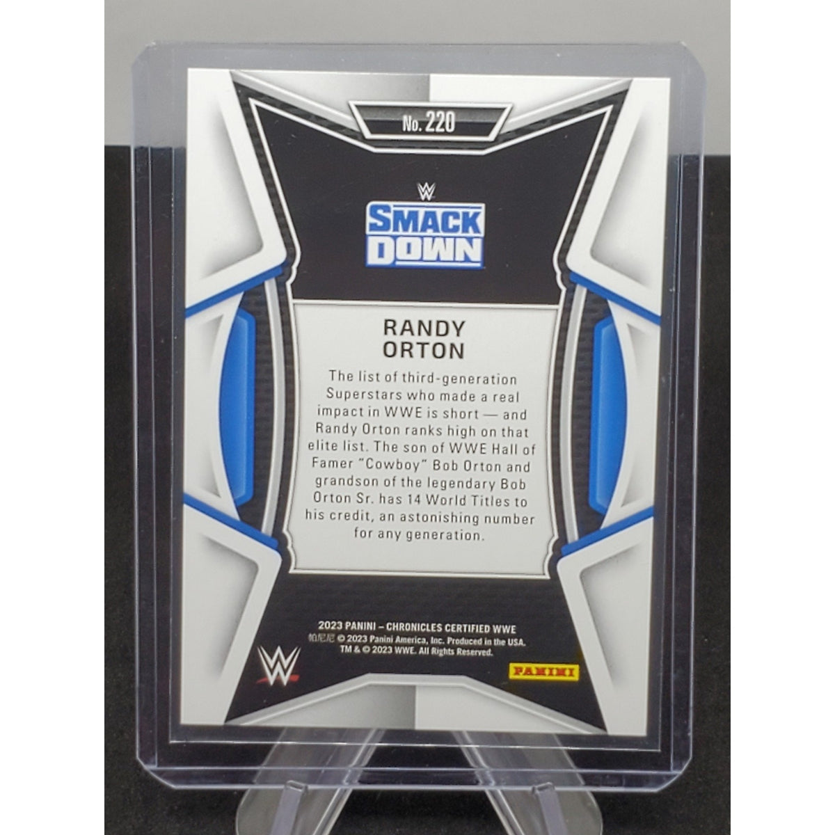2023 Panini Chronicles WWE - Certified Pink #220 Randy Orton /199