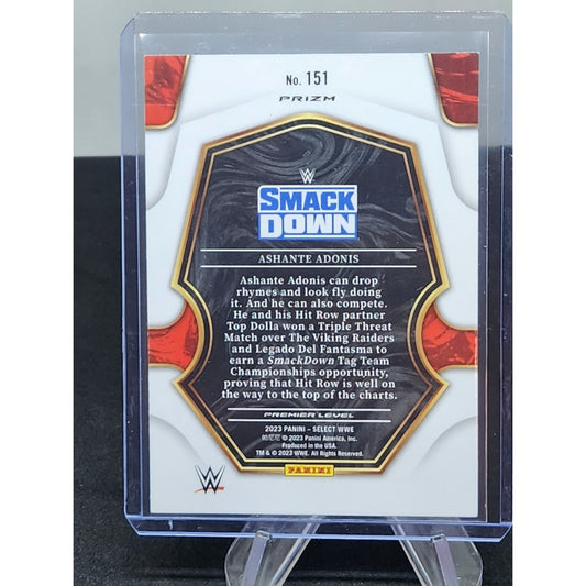 Ashante Adonis Red & Blue 2023 Panini Select WWE Card Premier Level # 151