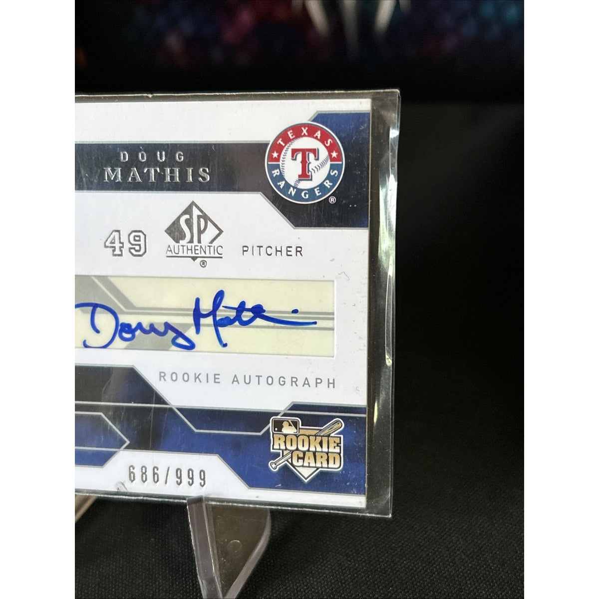 2008 SP Authentic Rookie Auto /999 Doug Mathis #169 Rookie Auto RC