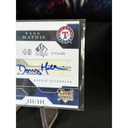 2008 SP Authentic Rookie Auto /999 Doug Mathis #169 Rookie Auto RC