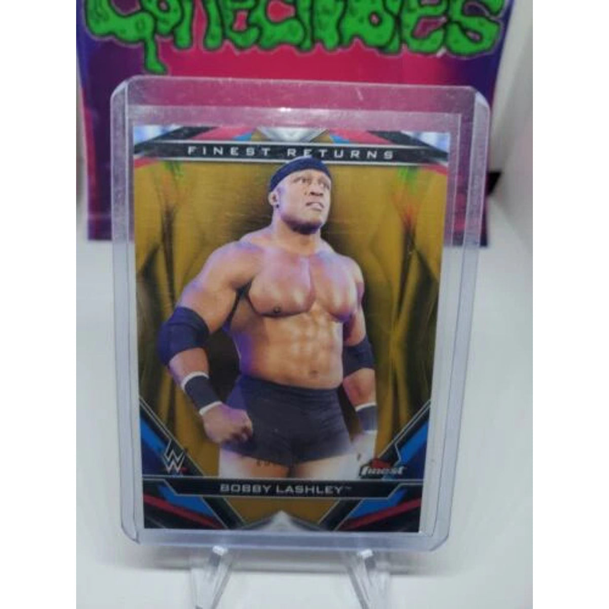 Bobby Lashley 2020 Topps Finest WWE Decade's Returns Gold Refractor #/50 #R