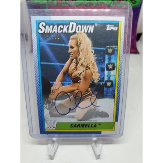 2021 Topps WWE Women's Division Autographs #ACM Carmella #/199
