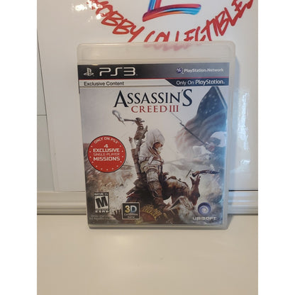 Assassin’s Creed III 3 Ubisoft Sony Playstation 3 PS3 Authentic