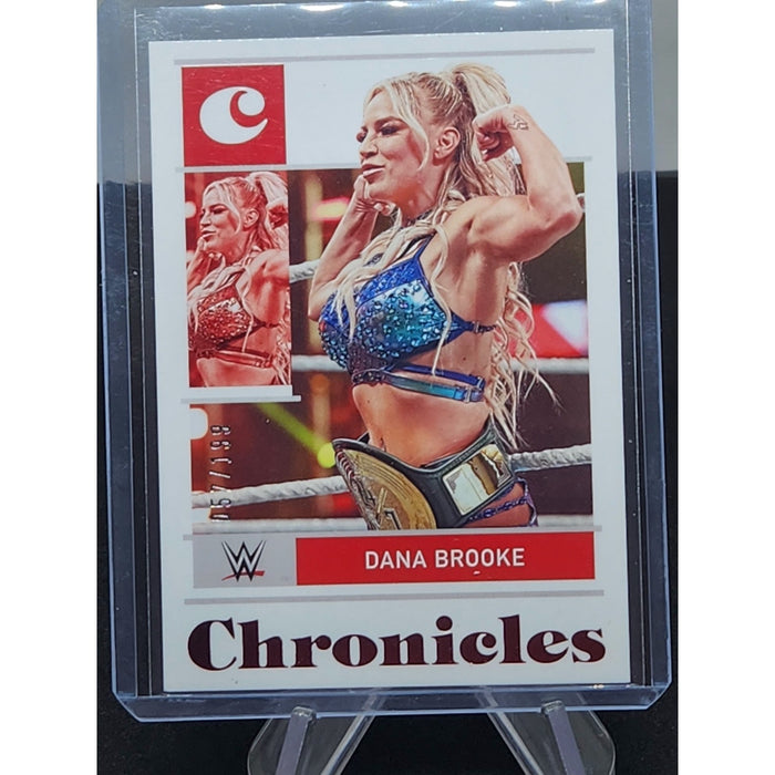 2022 Panini Chronicles WWE DANA BROOKE #30 Red Parallel S# /199