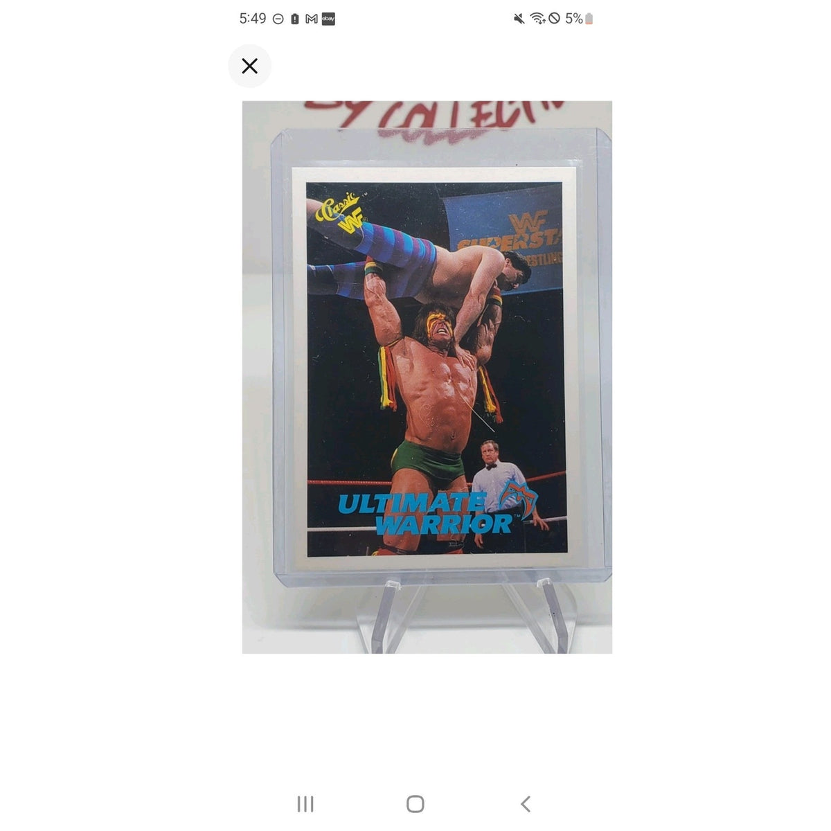 1990 Classic WWF - Ultimate Warrior #43