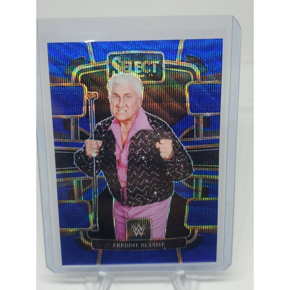 FREDDIE BLASSIE 2024 Panini Select WWE #31 Concourse Blue Wave /49 SSP WWF