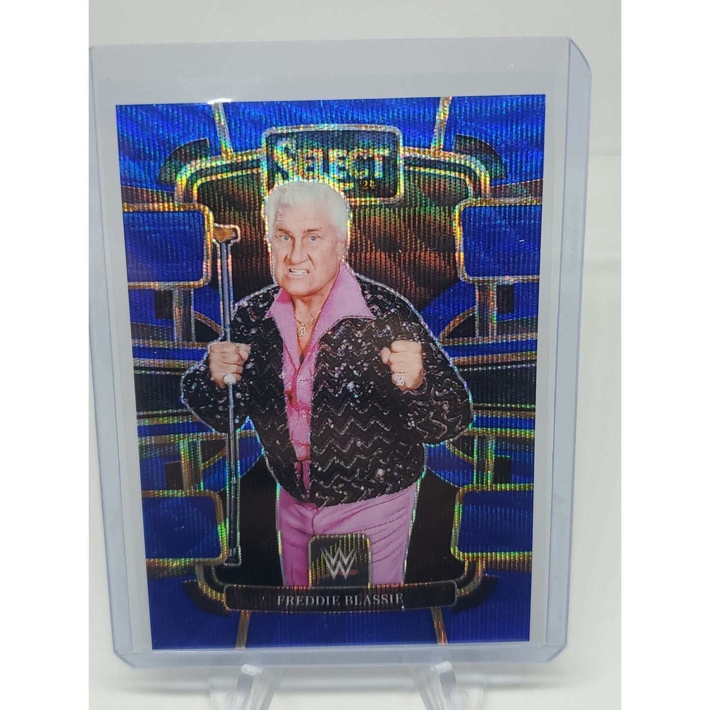 FREDDIE BLASSIE 2024 Panini Select WWE #31 Concourse Blue Wave /49 SSP WWF