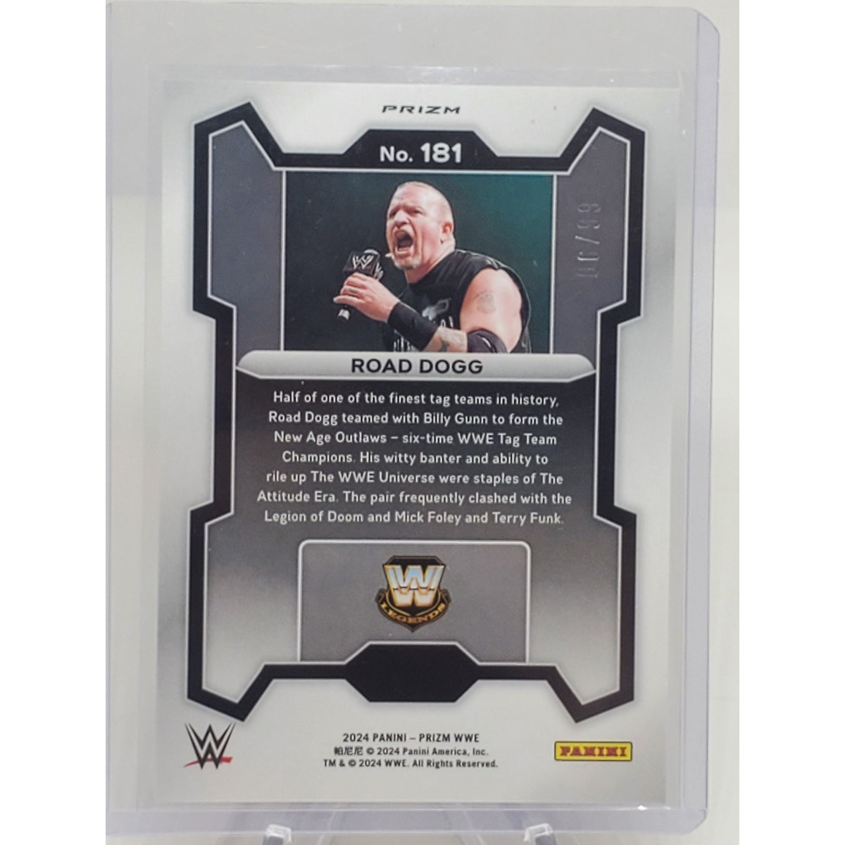 2024 Panini Prizm WWE Prizms Under Card Red #181 Road Dogg /99