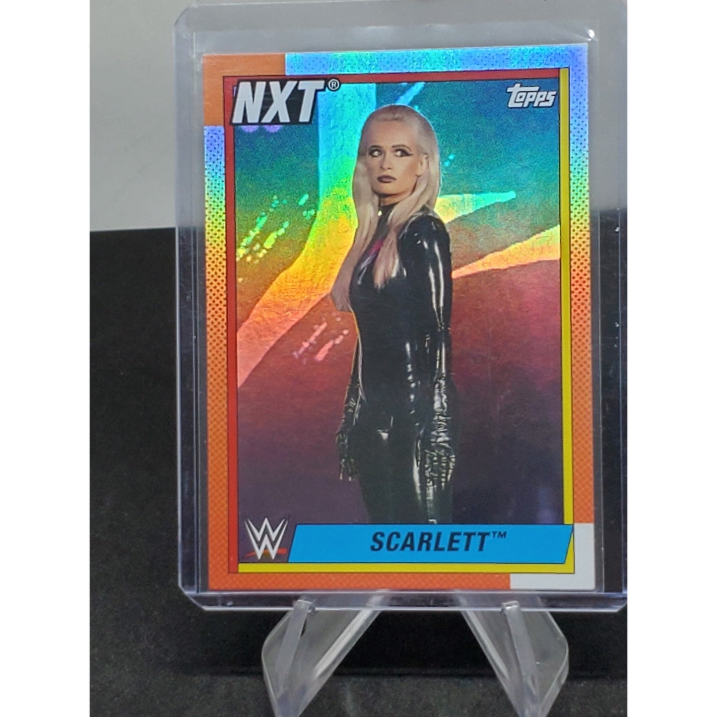 Scarlett 2021 Topps Heritage WWE Rainbow Foil Parallel #92 NXT