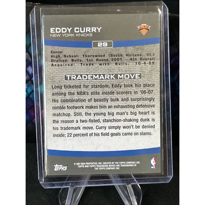 2007-08 Topps Trademark Moves #29 Eddy Curry New York Knicks /399