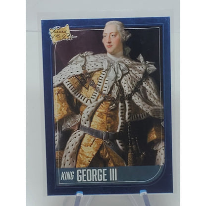 2021 Super Products Pieces of the Past King George III Blue Refractor Card