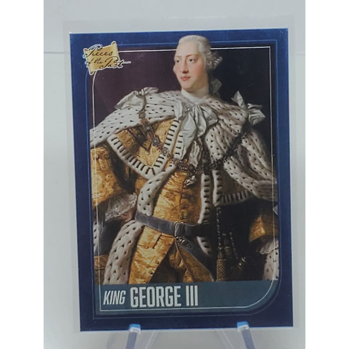 2021 Super Products Pieces of the Past King George III Blue Refractor Card