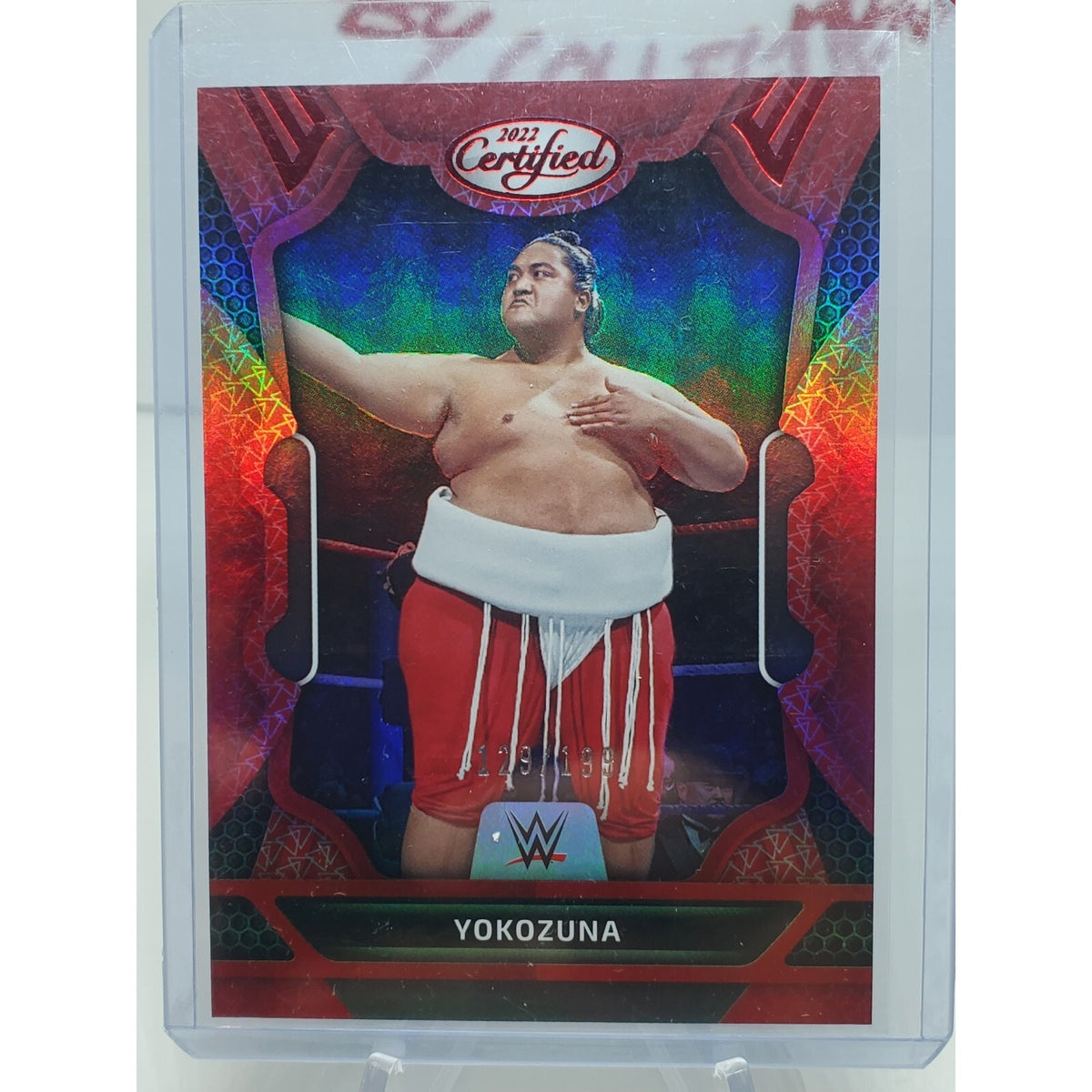2022 Panini WWE Chronicles Red Certified Parallel Yokozuna /199 Legends