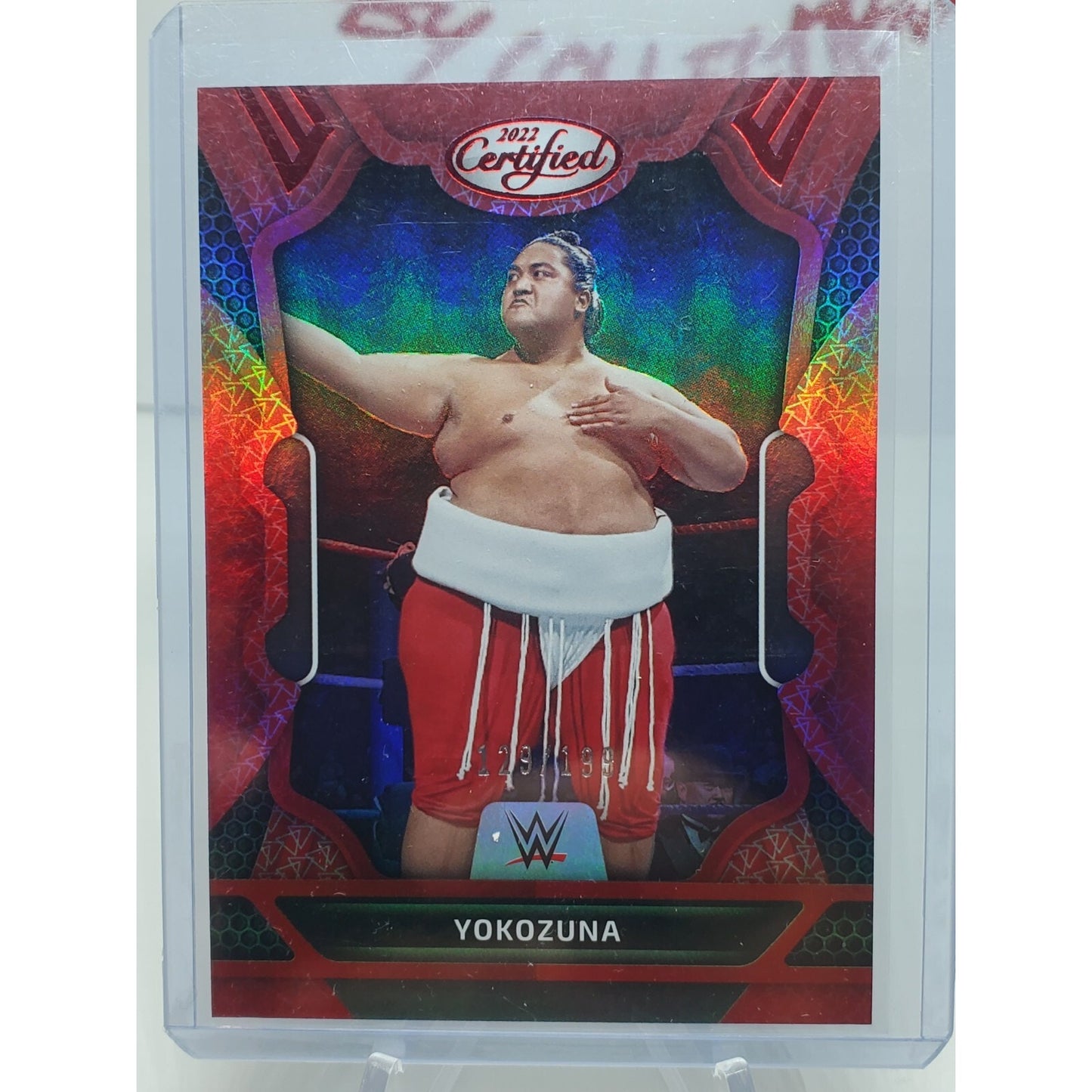 2022 Panini WWE Chronicles Red Certified Parallel Yokozuna /199 Legends