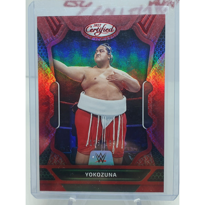 2022 Panini WWE Chronicles Red Certified Parallel Yokozuna /199 Legends