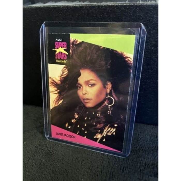 ProSet JANET JACKSON Trading Card from 1991 - SuperStars MusiCards # 56