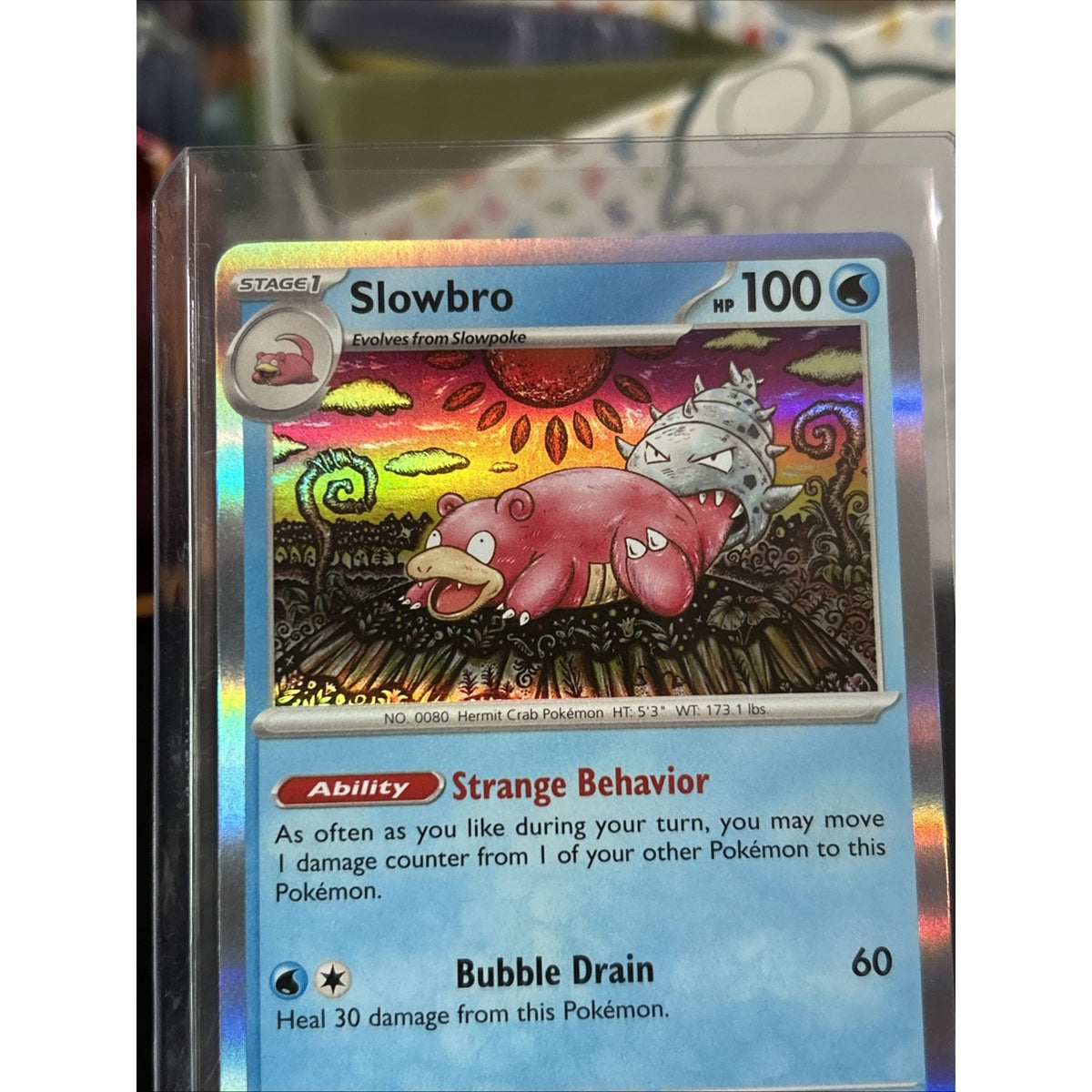 Slowbro 043/198 Sv01: Scarlet & Violet Base Set Holo - Pack Fresh New Top Loaded