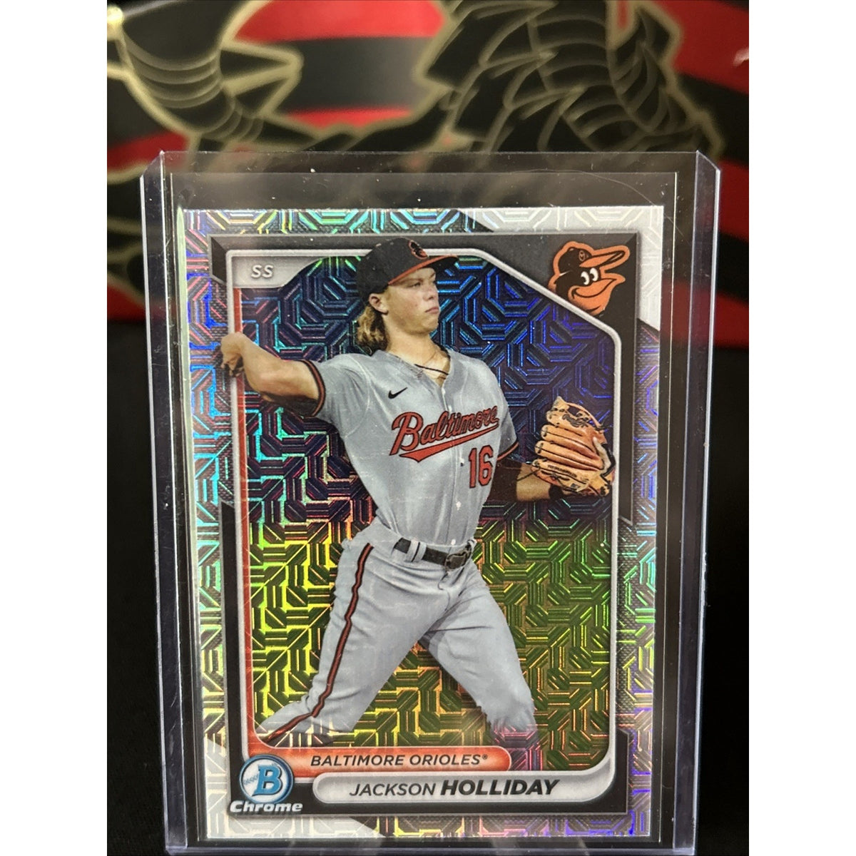 2024 Bowman Jackson Holliday Chrome Prospects Mega Box Mojo Refractor RC #BCP-47