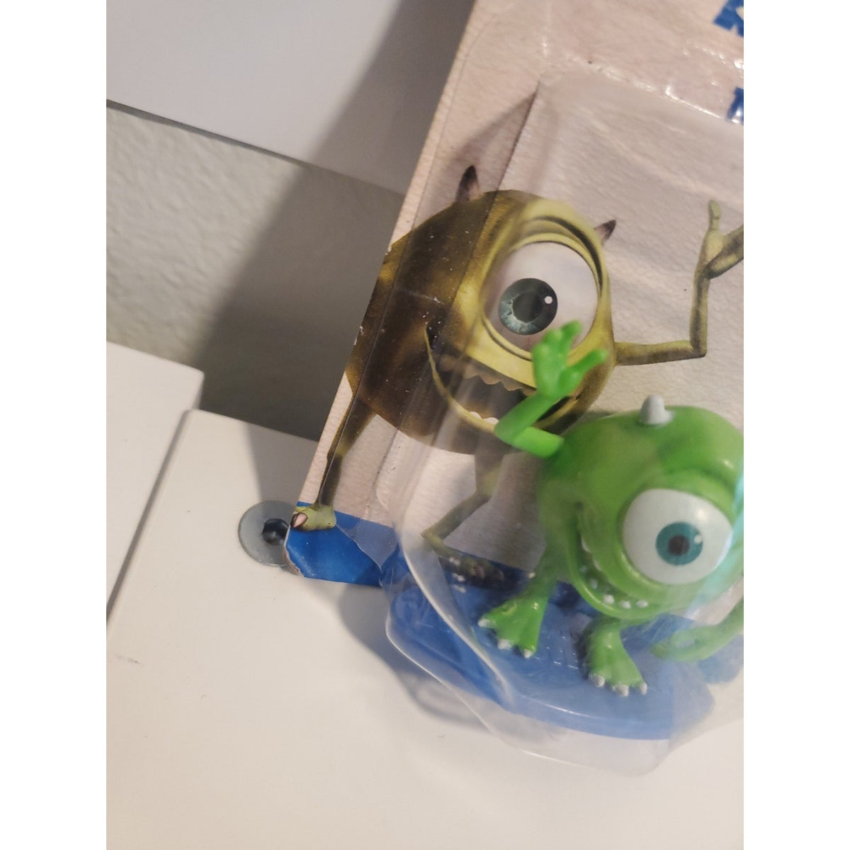 Disney Pixar Monsters Inc. Mike Wazowski on Stand Mini Figure Toy 2.5” Unopened