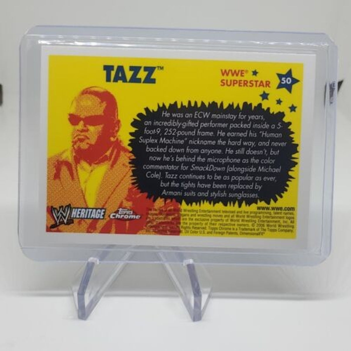 WWE Wrestling 2006 Topps Heritage Chrome g #50 Tazz