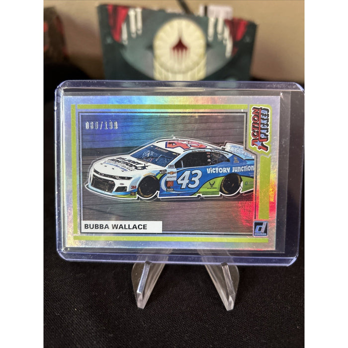 Bubba Wallace 2021 Panini Donruss Racing Action Packed Insert Holographic /199