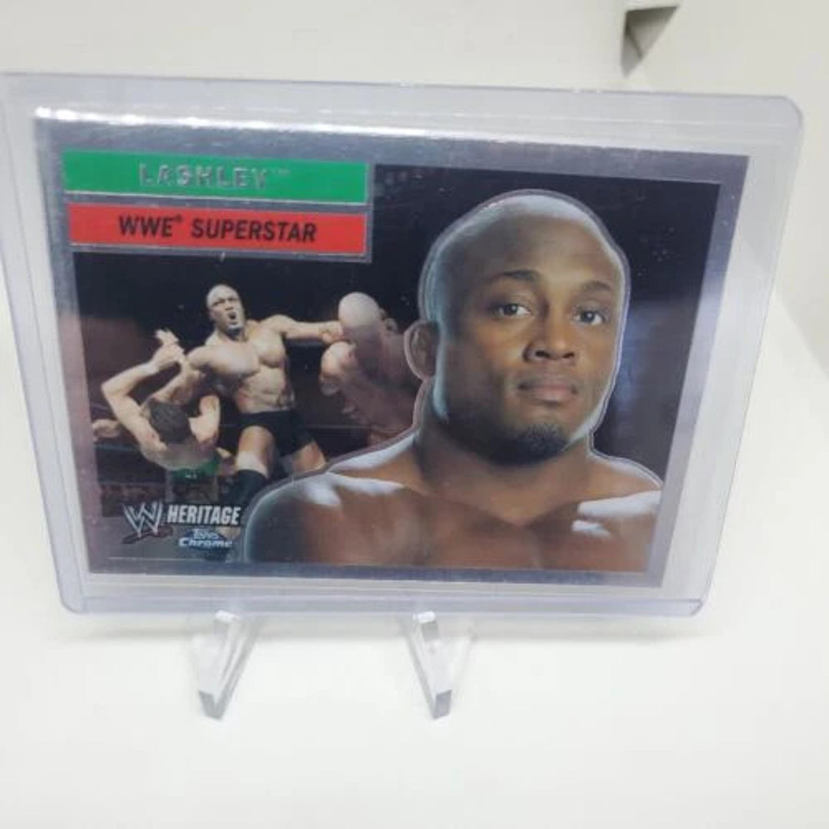 Topps Heritage Chrome 2006 WWE Bobby Lashley Rookie Card RC #37