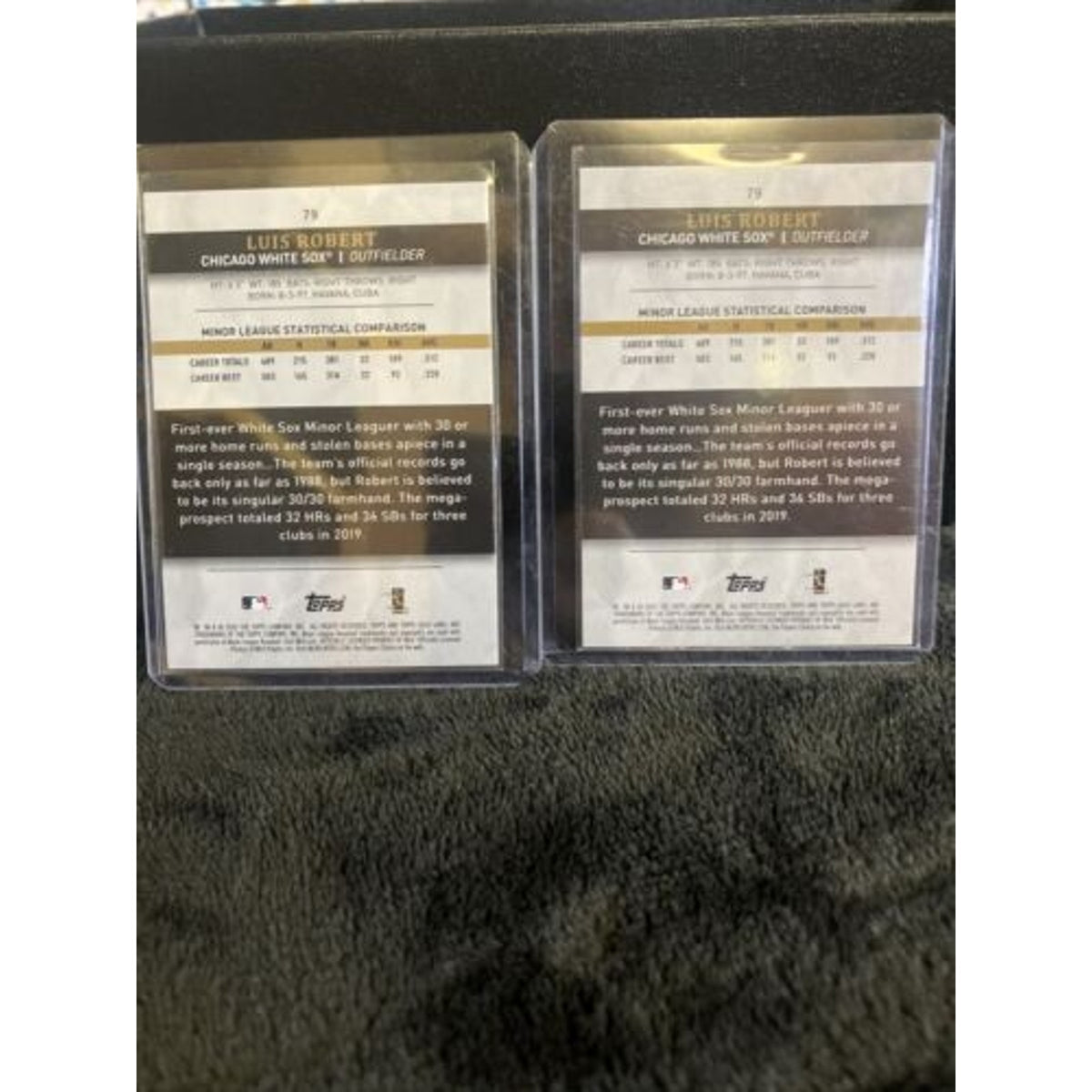 2020 Topps Gold Label LUIS ROBERT Rookie Class 1 and 2 #79 Both Rookie Cards New