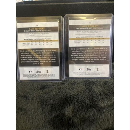 2020 Topps Gold Label LUIS ROBERT Rookie Class 1 and 2 #79 Both Rookie Cards New