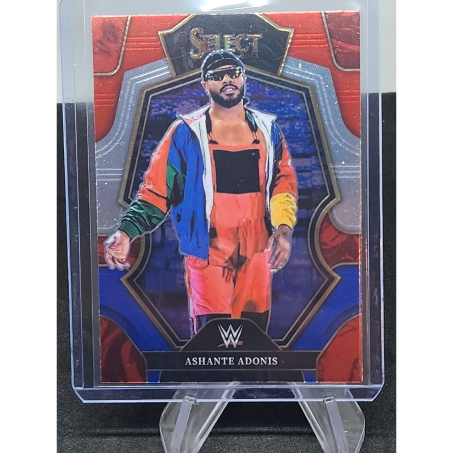 Ashante Adonis Red & Blue 2023 Panini Select WWE Card Premier Level # 151