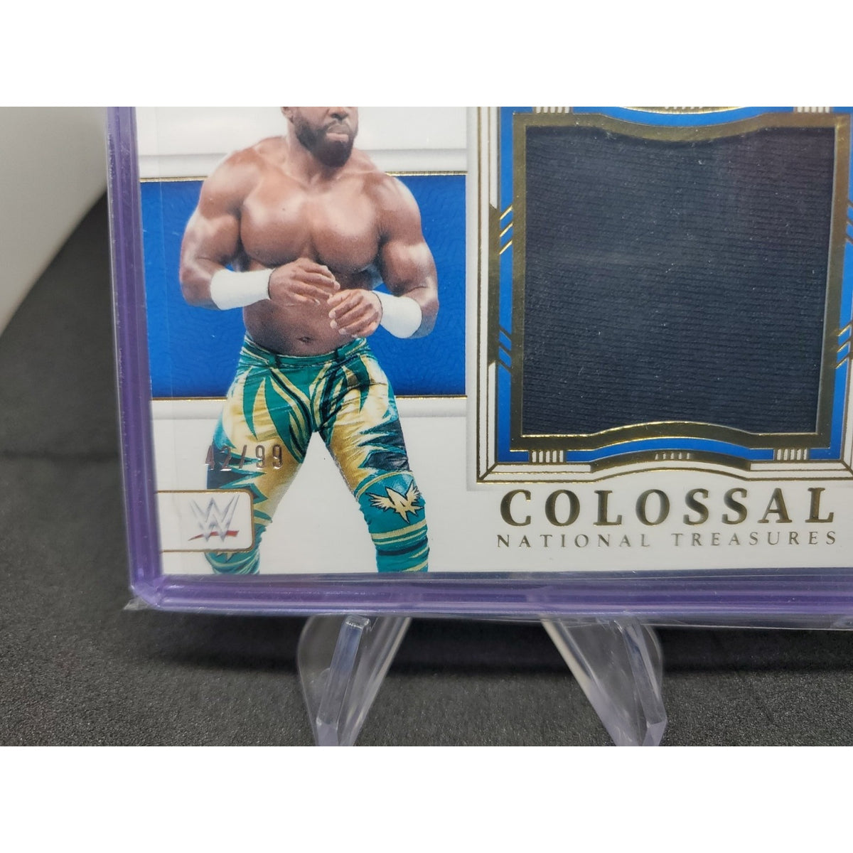 2024 Panini National Treasures WWE - Colossal Materials Apollo Crews #CL-ACR /99
