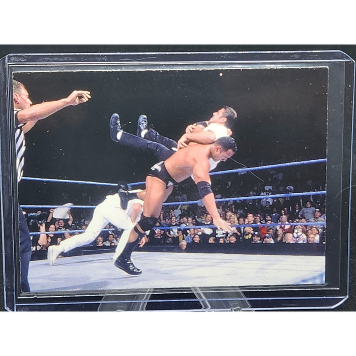 2000 Comic Images WWF Rock Solid #72 Checklist F/Rock with Stevie Richards