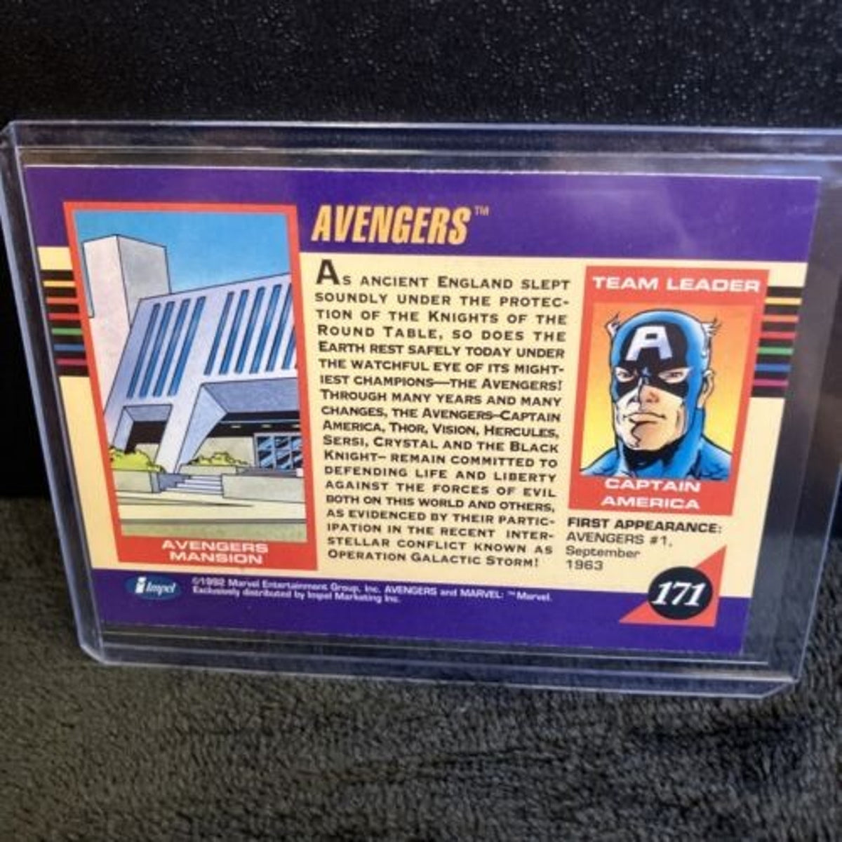 Avengers Marvel Impel Universe Series 3 1992 Collector Card #171 Pack Fresh New