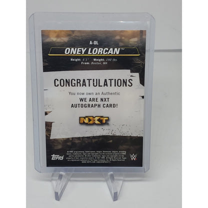 2021 Topps WWE NXT Oney Lorcan - Exclusive SP On Card Autograph - Numbered /250