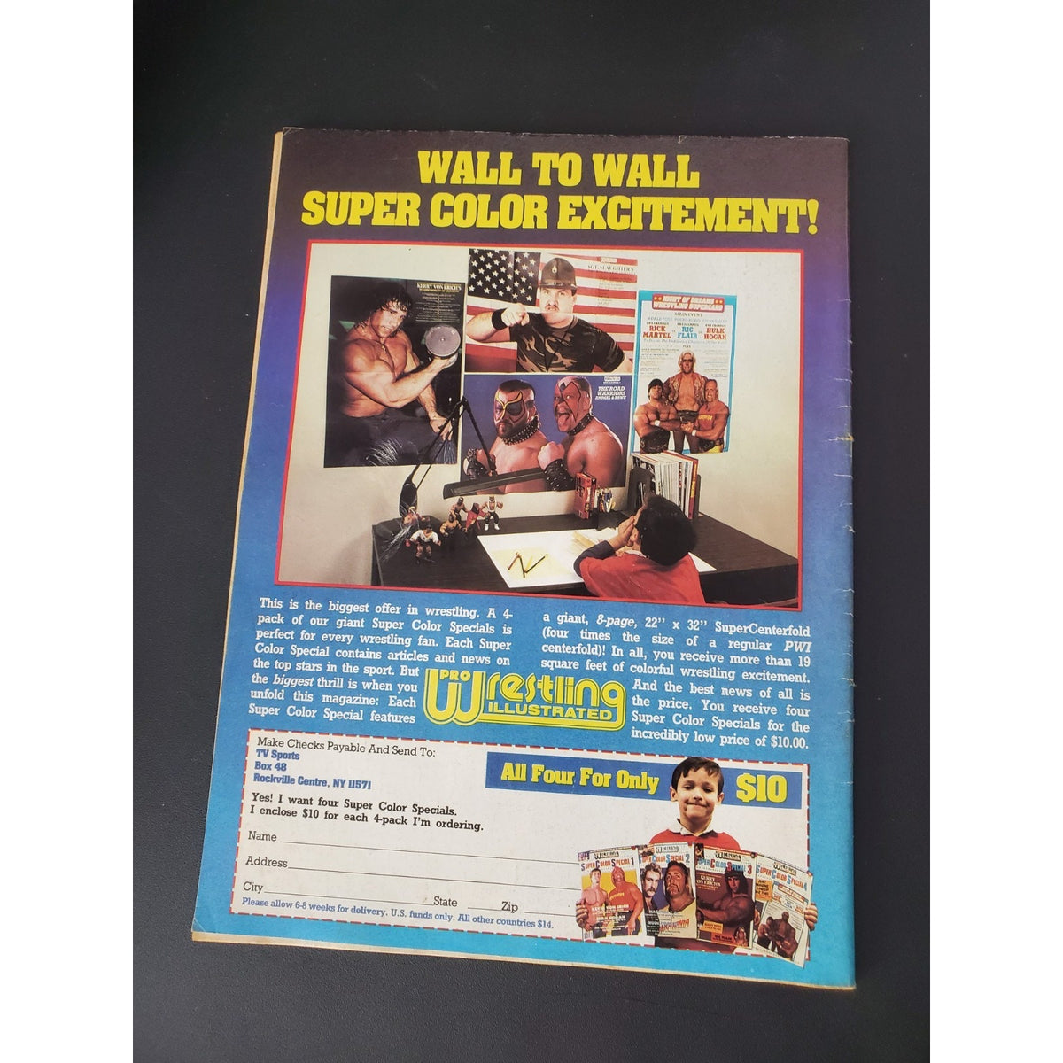 RIC FLAIR ROAD WARRIORS VINTAGE WRESTLER INSIDE WRESTLING MAGAZINE NOVEMBER 1986