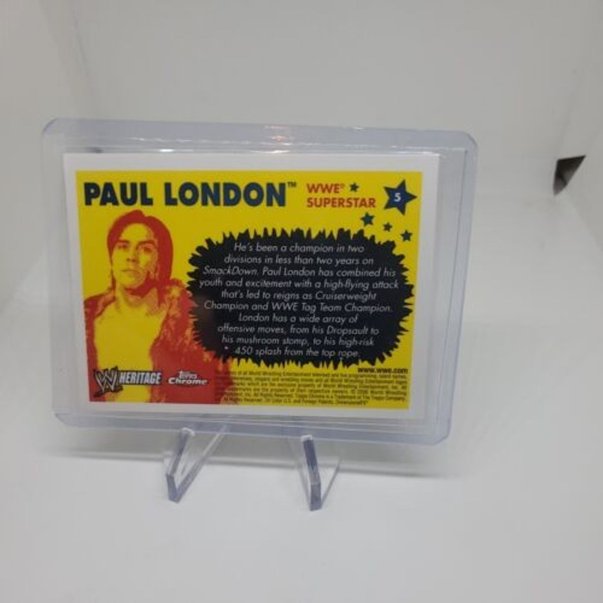 Topps Heritage Chrome 2006 WWE Wrestling #5 Paul London