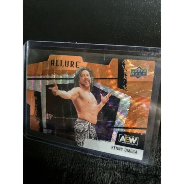 Orange Slice Die-Cut Allure AEW Kenny Omega #122 Horizontal 2022 UD SSP New Cond